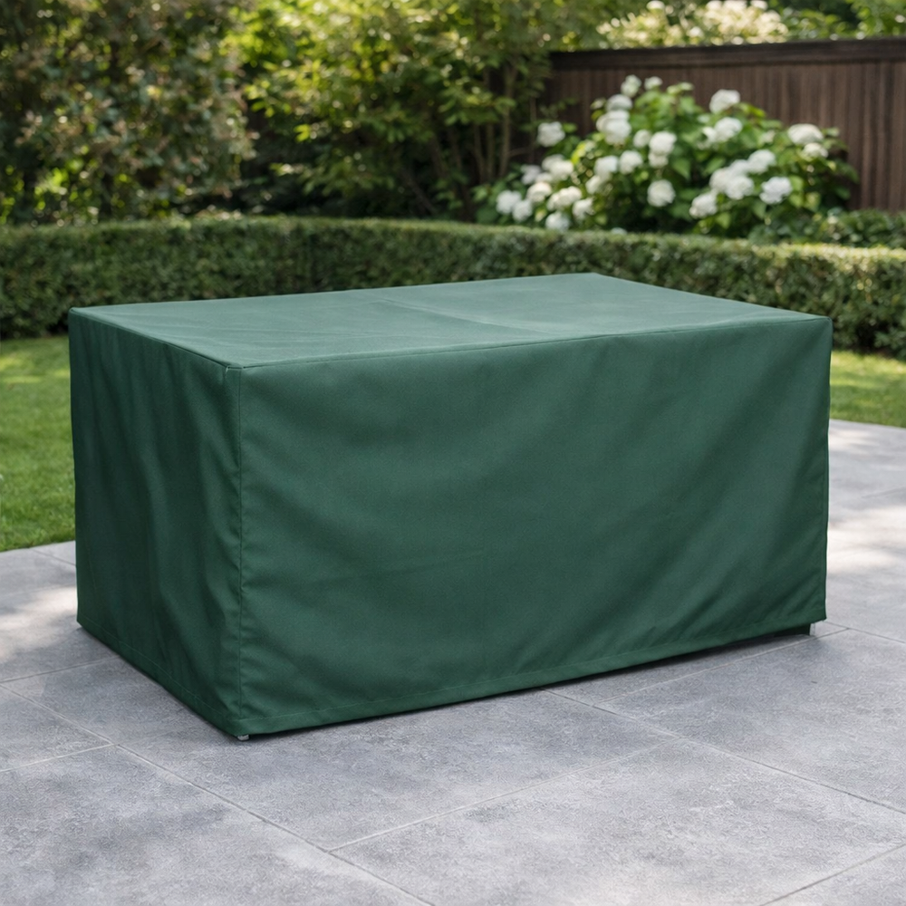 Rectangular Table Cover – 4 Seat Green – Waterproof Protection – Outdoor Use