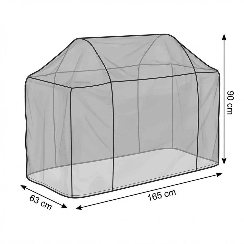 Extra Large Barbecue Cover – Black – Heavy Duty Polyethylene – Outdoor Protection