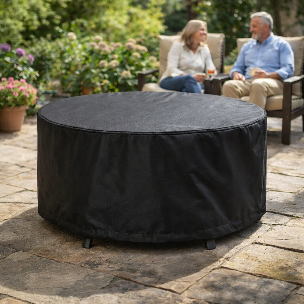 Round Table Cover – 4-6 Seater – Heavy Duty Waterproof – Outdoor Protection