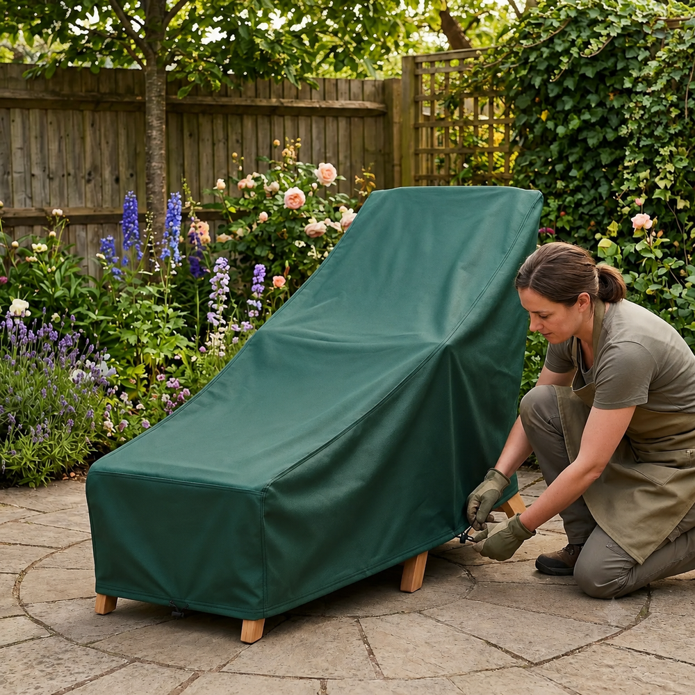 Steamer Chair Cover – Green – Super Tough Waterproof Protection