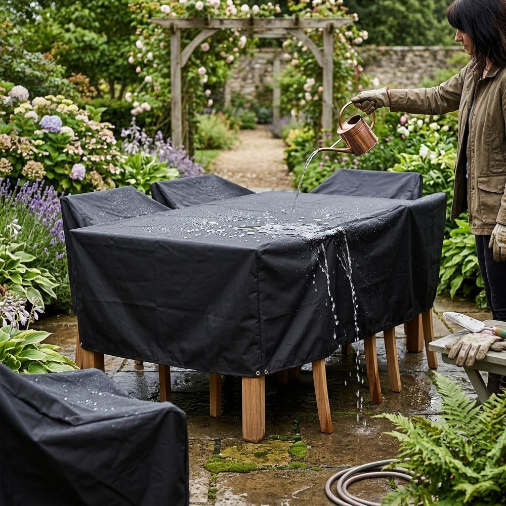 Rectangular Table Cover – 6 Seater – Heavy Duty Waterproof – Outdoor Furniture Protection
