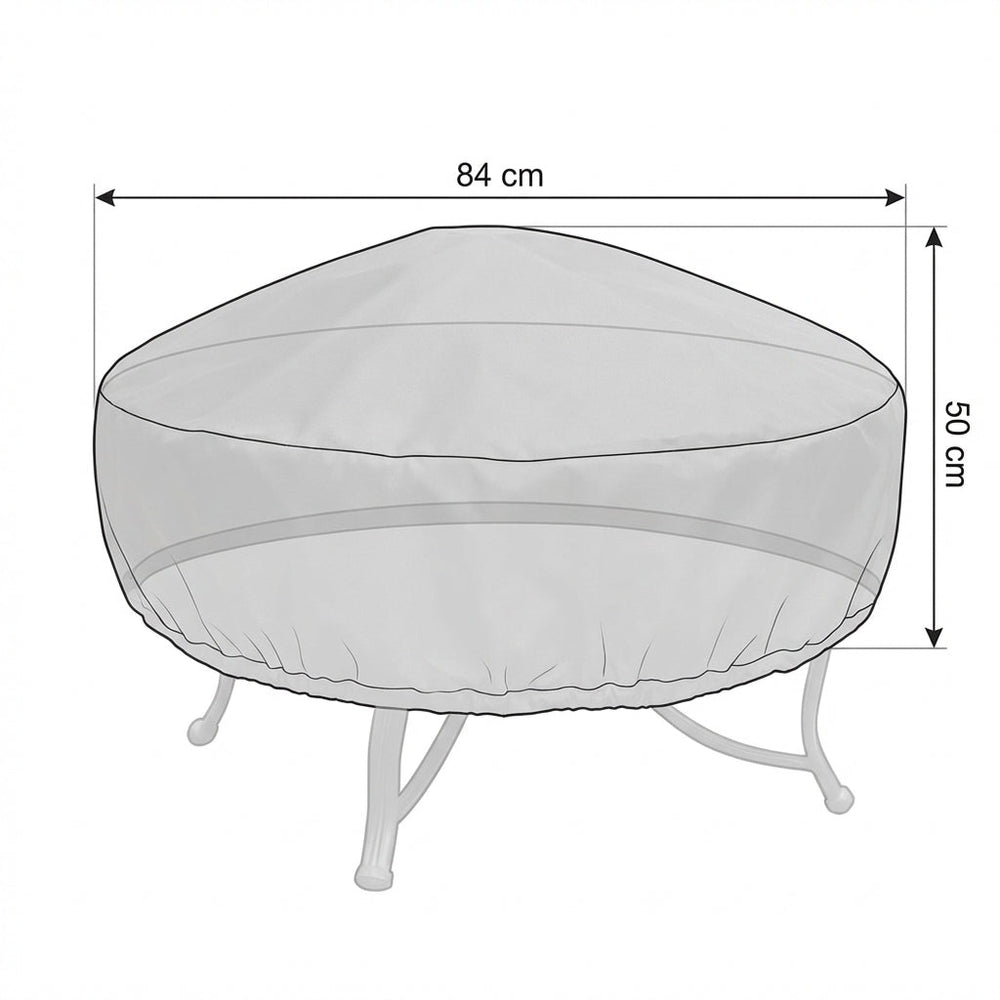 Firepit Cover – Black – Multi-Layered Polyethylene – Outdoor Protection