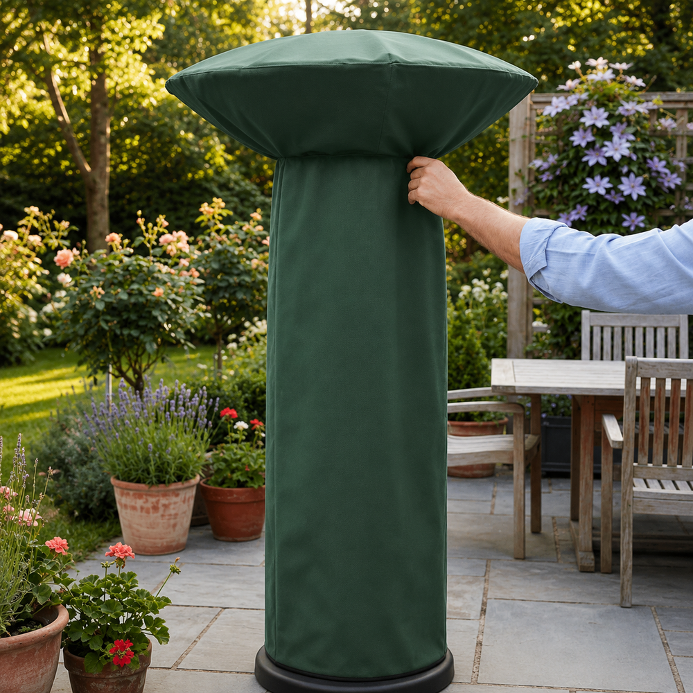 Patio Heater Cover – Green – Super Tough & Weatherproof – Outdoor Protection
