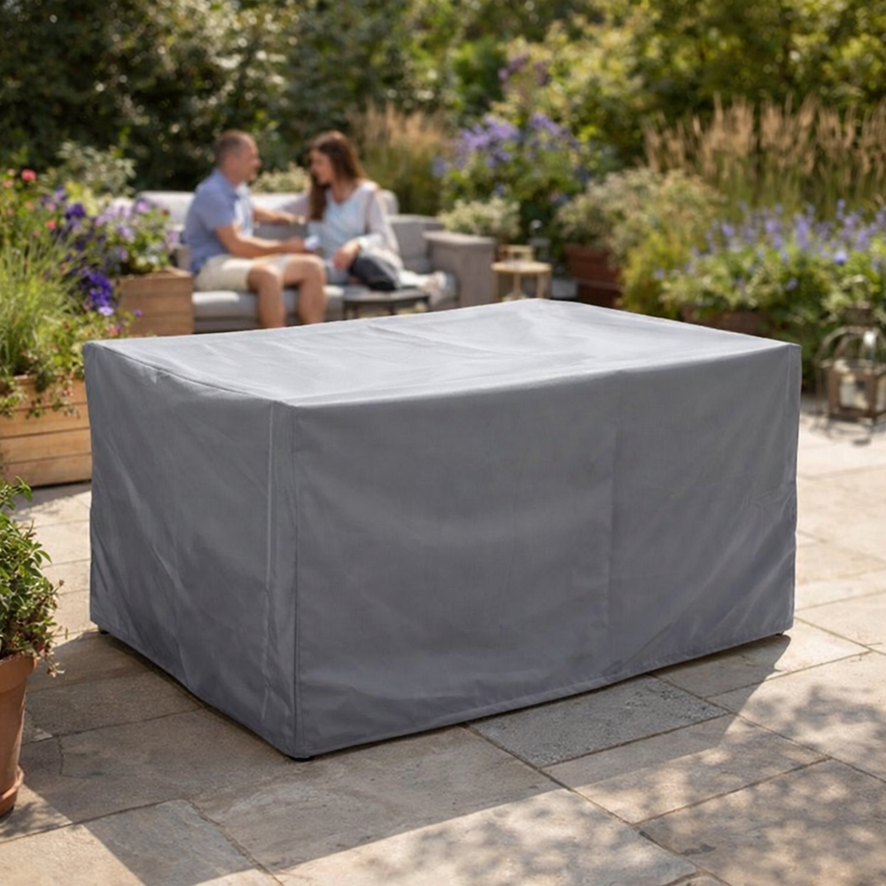 Rectangular Table Cover – Grey – Waterproof Polyester – 6 Seat Protection