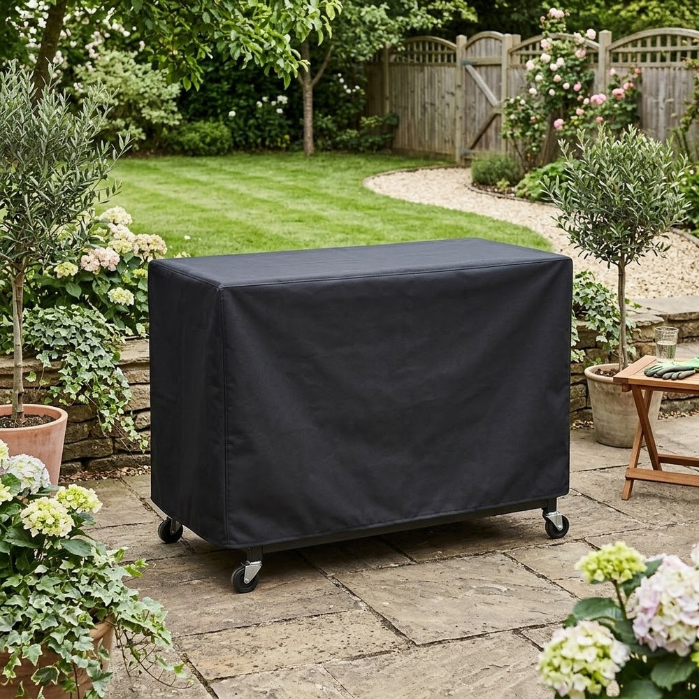Large Flatbed Barbecue Cover – Black – Super Tough Waterproof – Outdoor Protection