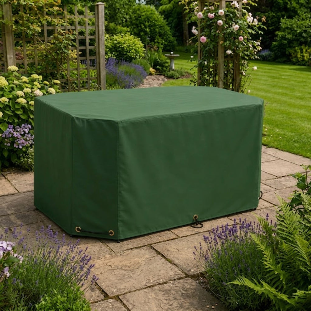 Rectangular Patio Set Cover – 6 Seat – Reversible PVC Backed – Outdoor Protection