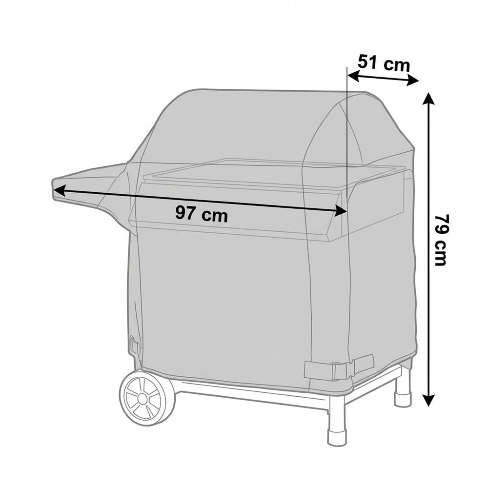 Barbecue Cover – Small Black – Super Tough Waterproof – Outdoor Protection