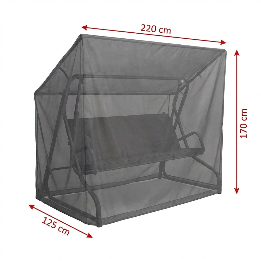 3 Seater Swing Seat Cover – Medium Charcoal – Polyester – Outdoor Protection