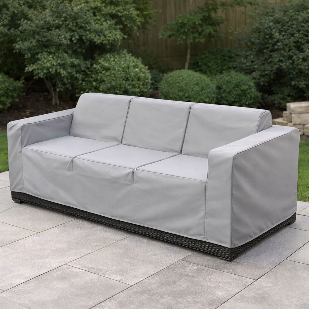 3 Seater Sofa Cover – 246cm – PVC Backed Polyester – Outdoor Protection