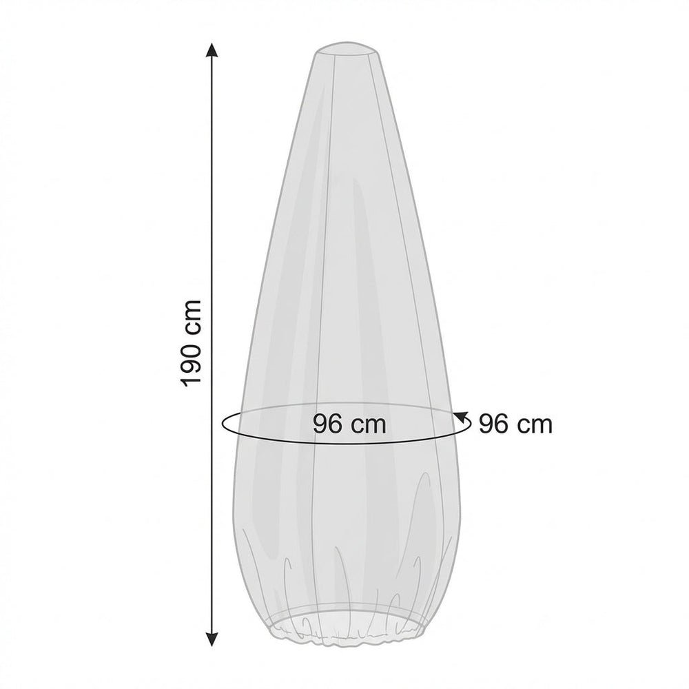Large Parasol Cover – Black – Heavy Duty UV Protection – Outdoor Use