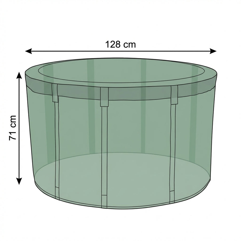 Circular Table Cover – Medium Green – Durable Polyester – Outdoor Protection