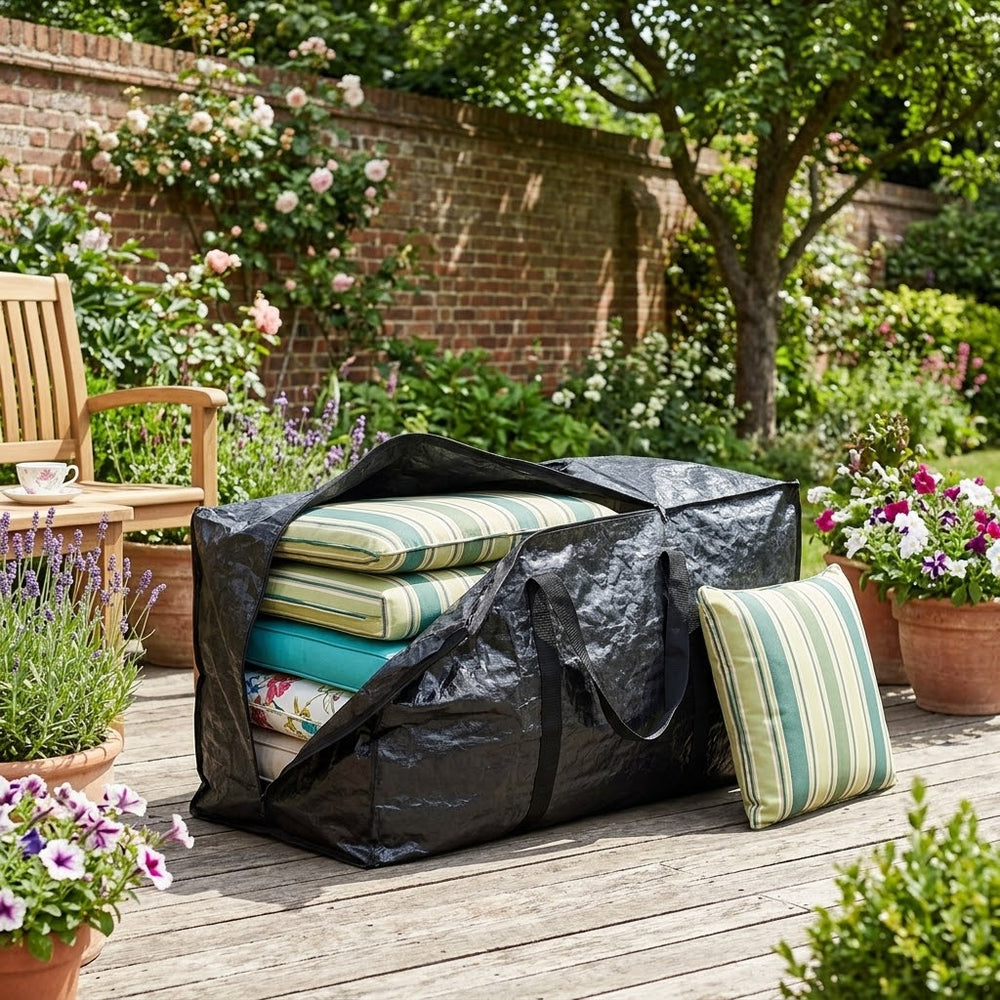 Cushion Storage Bag – Black – Polyethylene Material – Indoor Use