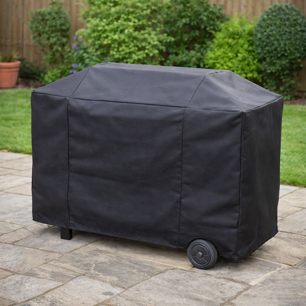 Medium Flatbed Barbecue Cover – Black – Super Tough Material – Outdoor Protection