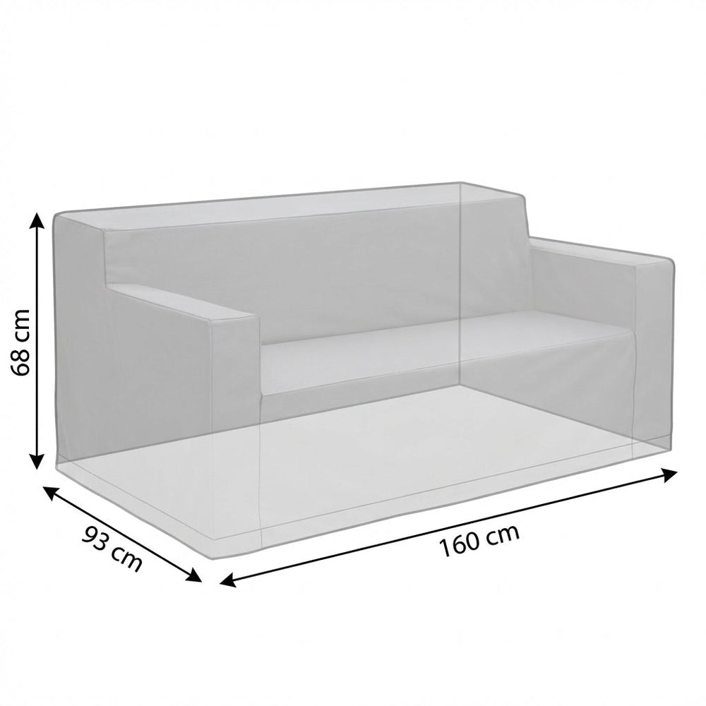 2 Seater Sofa Cover – Small Charcoal – Durable Polyester – Outdoor Protection