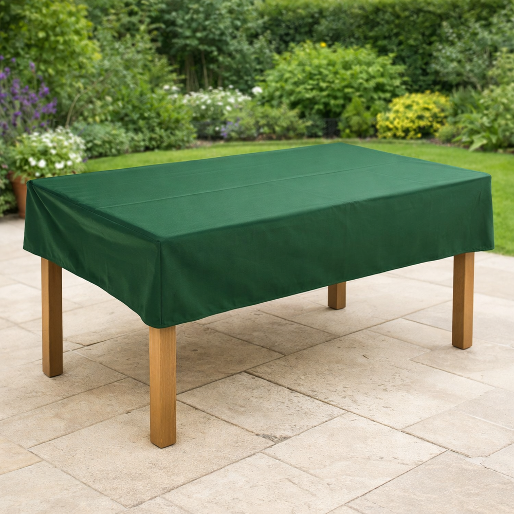 Rectangular Table Cover – 4 Seat – Reversible PVC Backed – Outdoor Protection