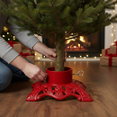 Premium Heavy Duty Cast Iron Christmas Tree Stand with Water Reservoir - 12 Inch Diameter, Supports Trees Up to 7 Feet