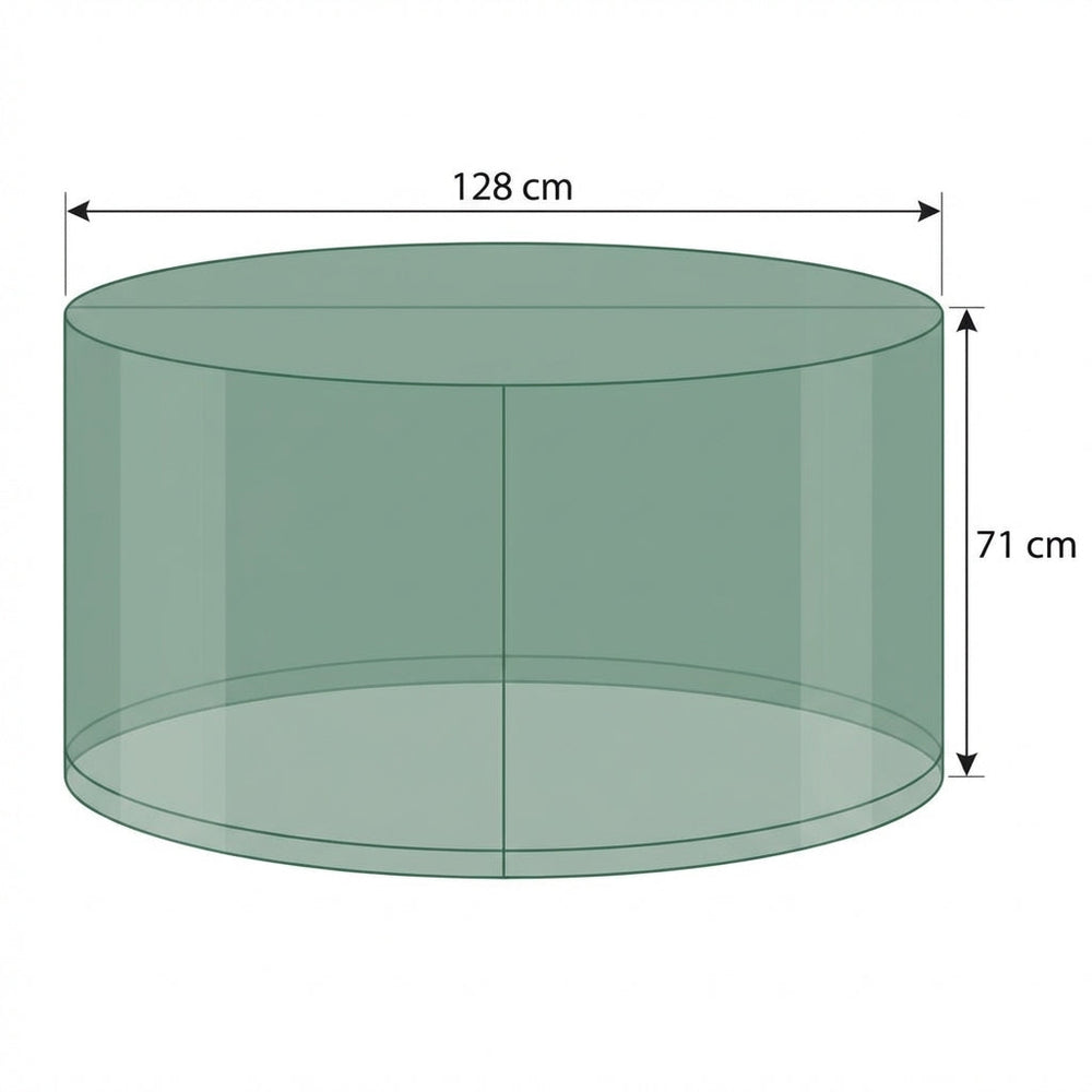 Round Table Cover – 4-6 Seater – Green Polyester – Outdoor Protection