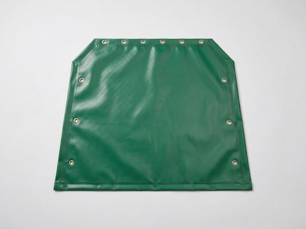 Endwall/Door for Storage Tent - 2.4m x 3.6m/6m - Green PVC - Outdoor Use