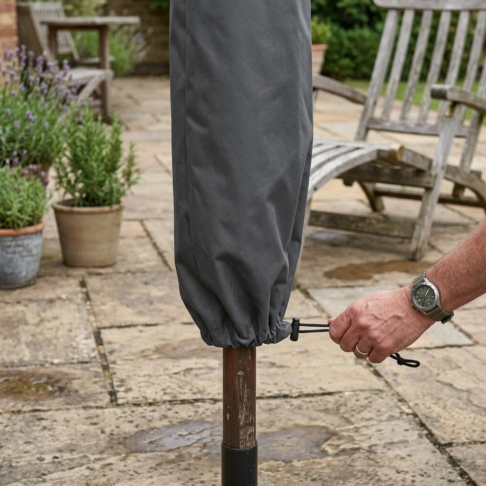 Round Parasol Cover – 220cm – PVC Backed Polyester – Outdoor Protection