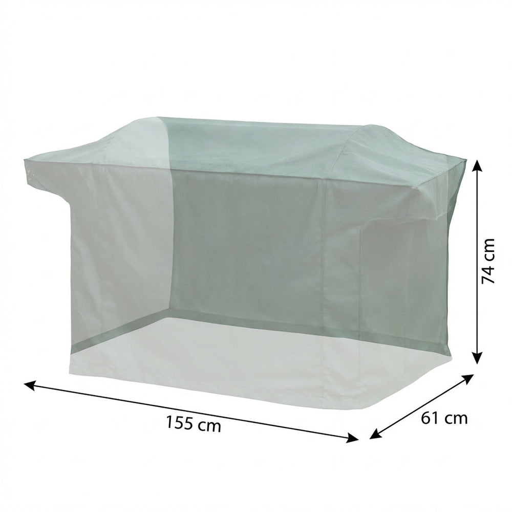 Heavy Duty Large Flatbed Barbecue Cover – Green – Weatherproof Protection