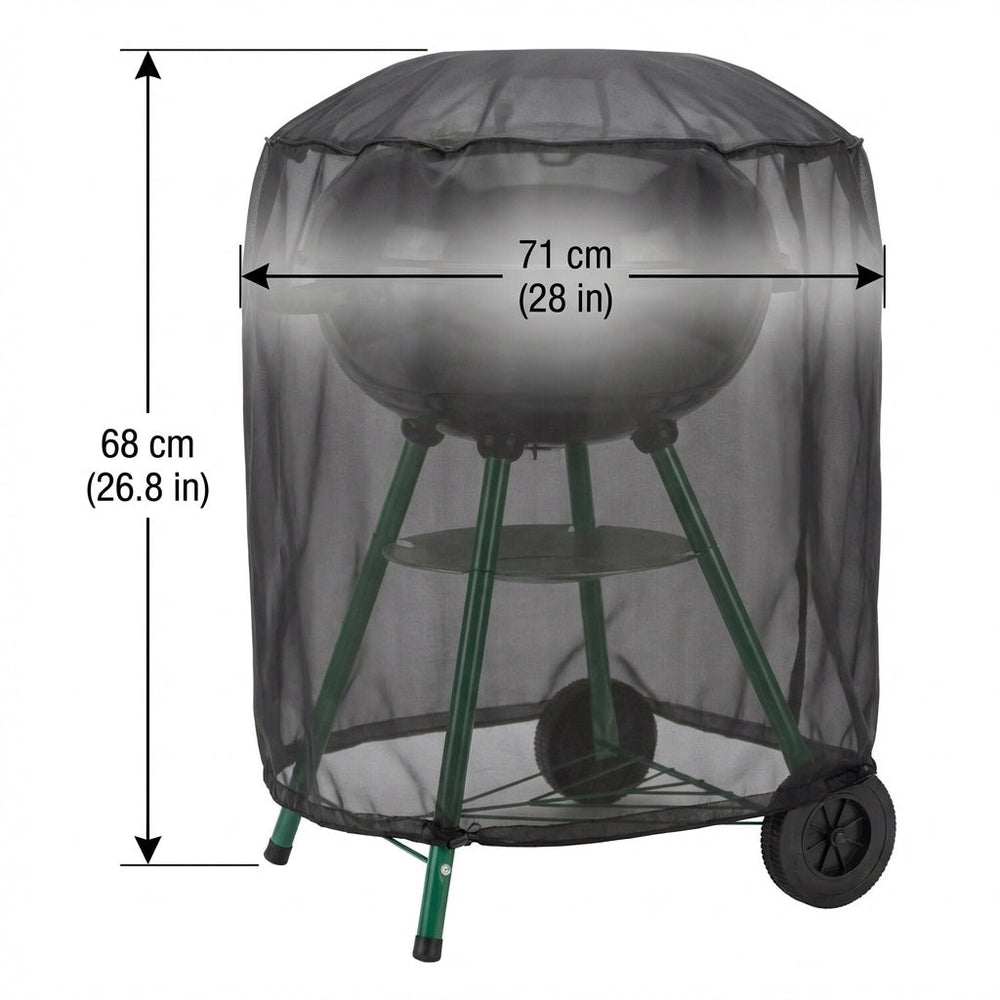 Kettle Barbecue Cover – Black – Heavy Duty Waterproof – Outdoor Protection