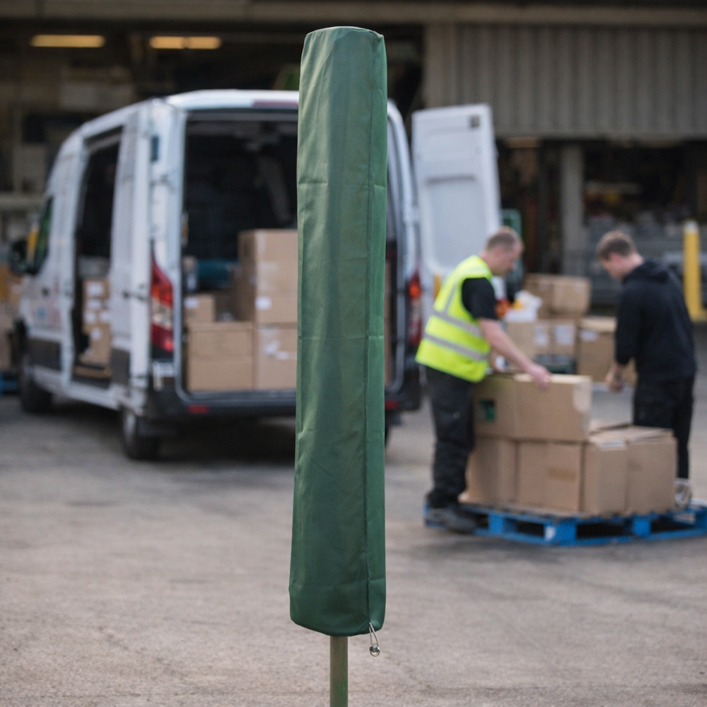 Rotary Washing Line Cover – 175 cm Green – PVC Backed Polyester – Outdoor Protection