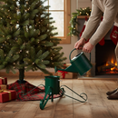 Premium Heavy Duty Traditional Scroll Leg Metal Christmas Tree Stand - Green Powder Coated Finish for Real Trees Up to 3m