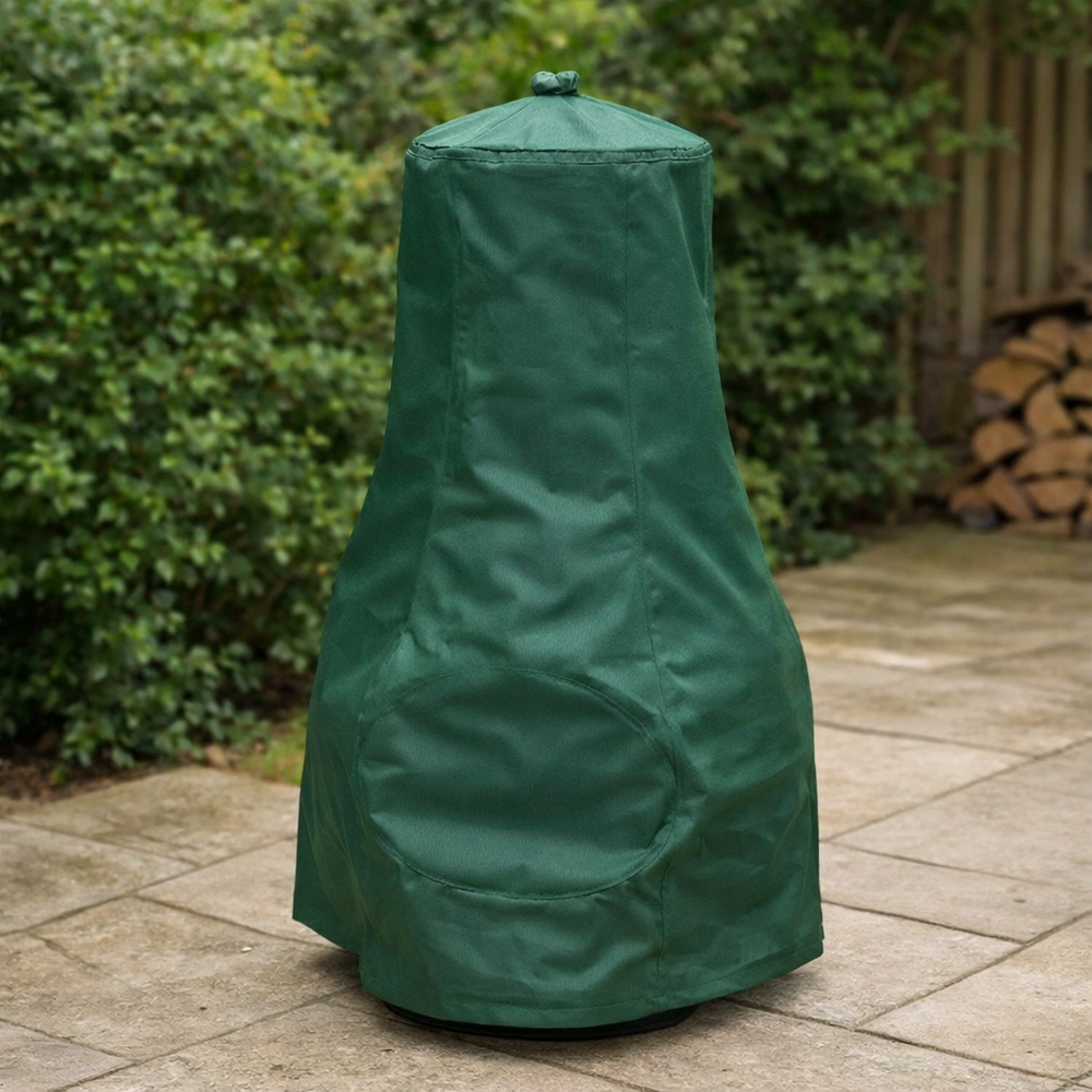 Medium Chimenea Cover – Green – Heavy Duty Polyethylene – Outdoor Protection