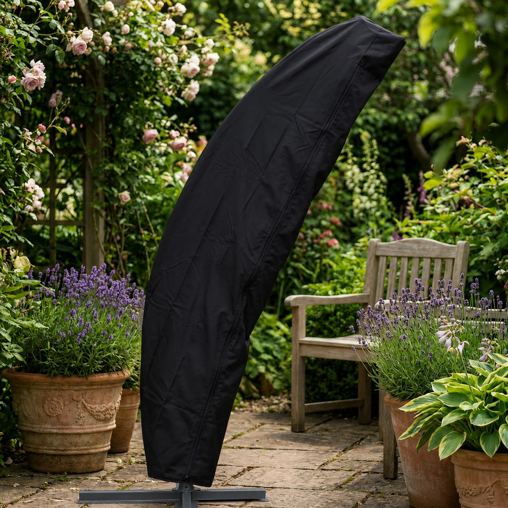Parasol Cover – Small, Black – Cross Laminated Material – Weather Protection
