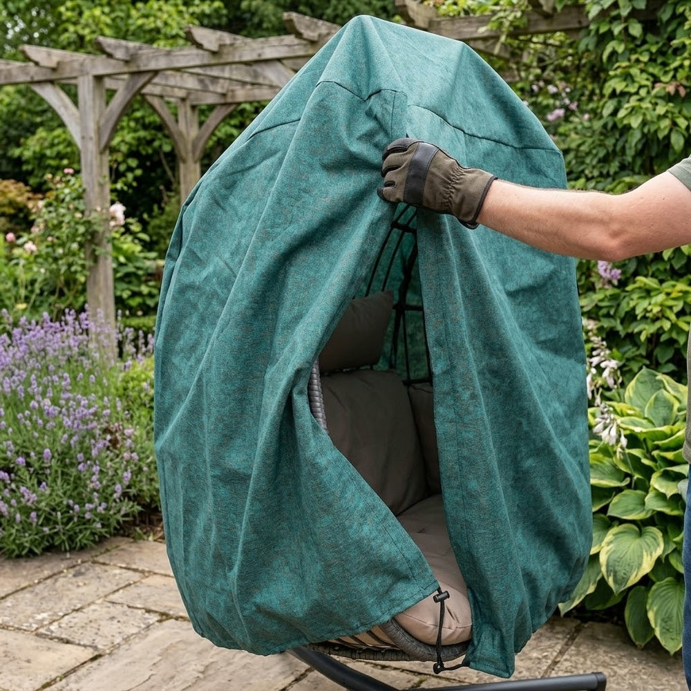 Double Hanging Chair Cover – Green – Super Tough Waterproof – Outdoor Protection