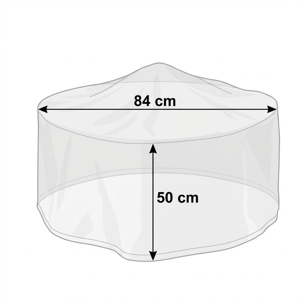 Large Round Fire Pit Cover – Black – Heavy Duty Waterproof – Outdoor Protection