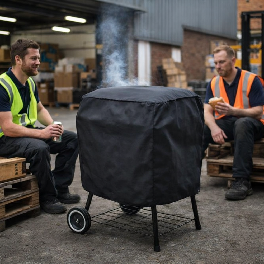 Square Barbecue Cover – Black – Super Tough Waterproof – Outdoor Protection
