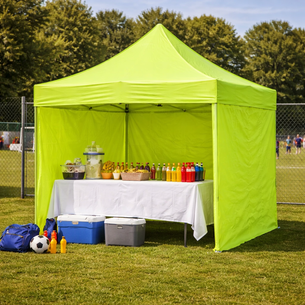 3x3m Heavy-Duty Clear PVC Pop-Up Gazebo with 4 Full Sidewalls – Transparent Professional Marquee