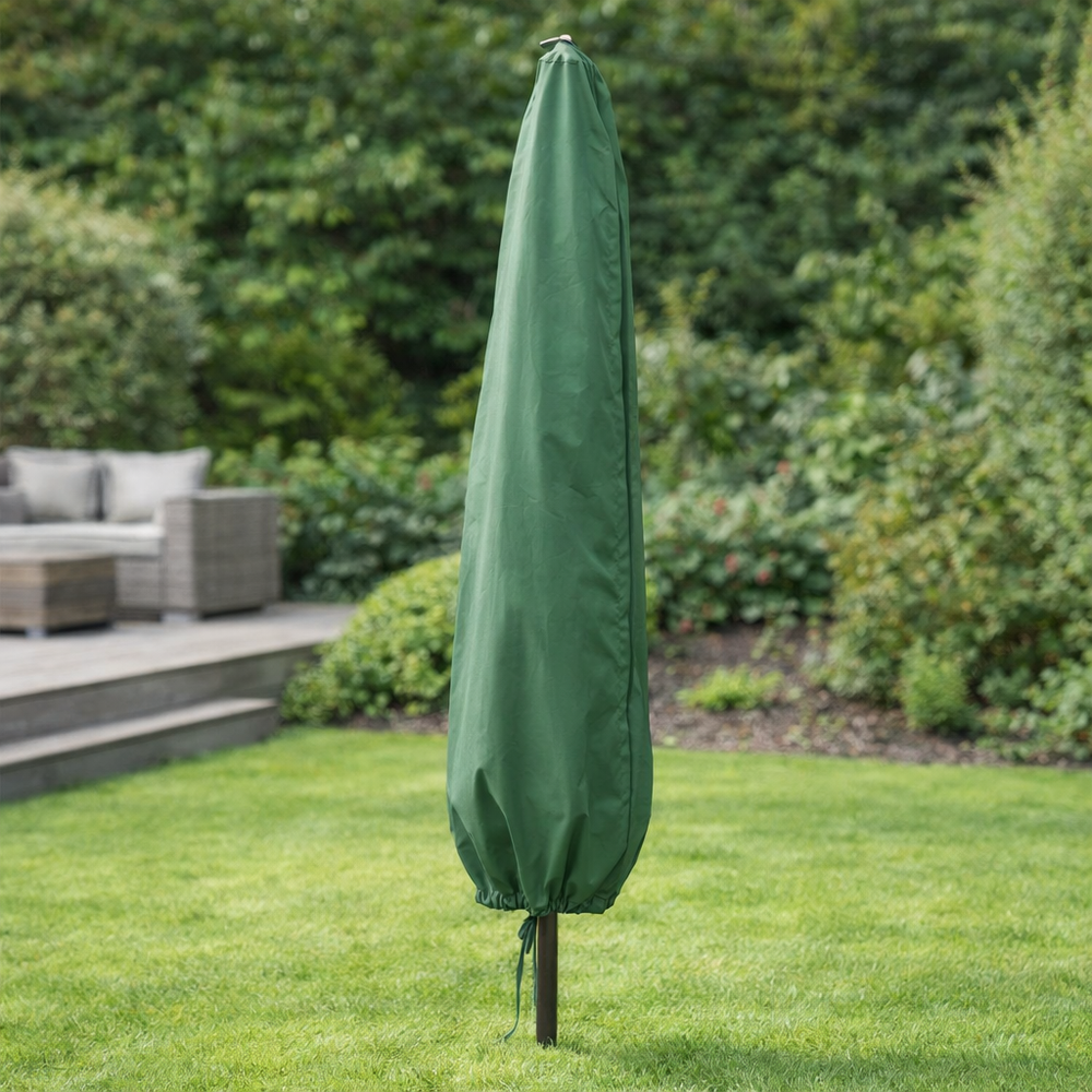 Large Parasol Cover – 153 cm Green – Waterproof UV Protection – Outdoor Use
