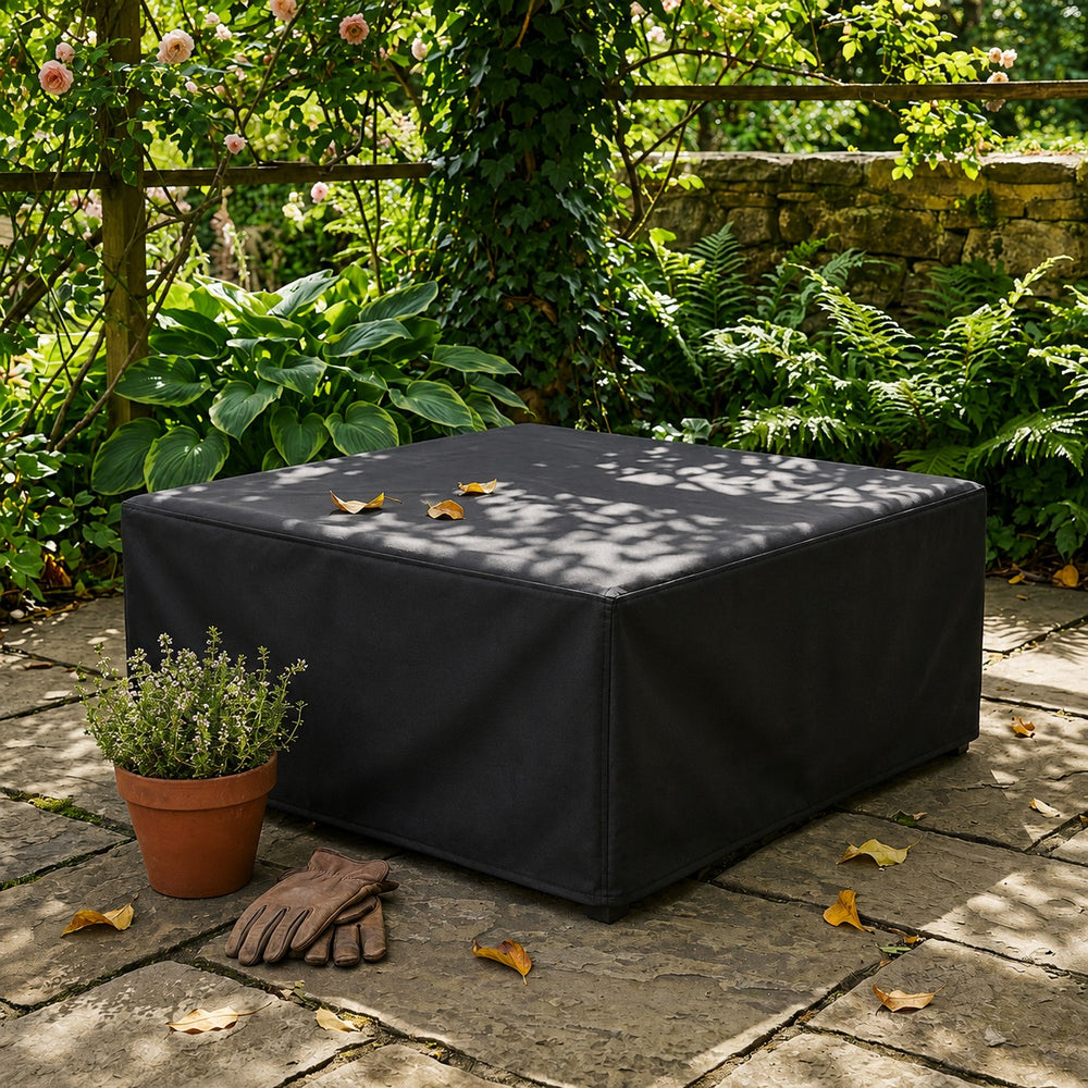 Small Coffee Table Cover – Black – Super Tough Waterproof – Garden Protection