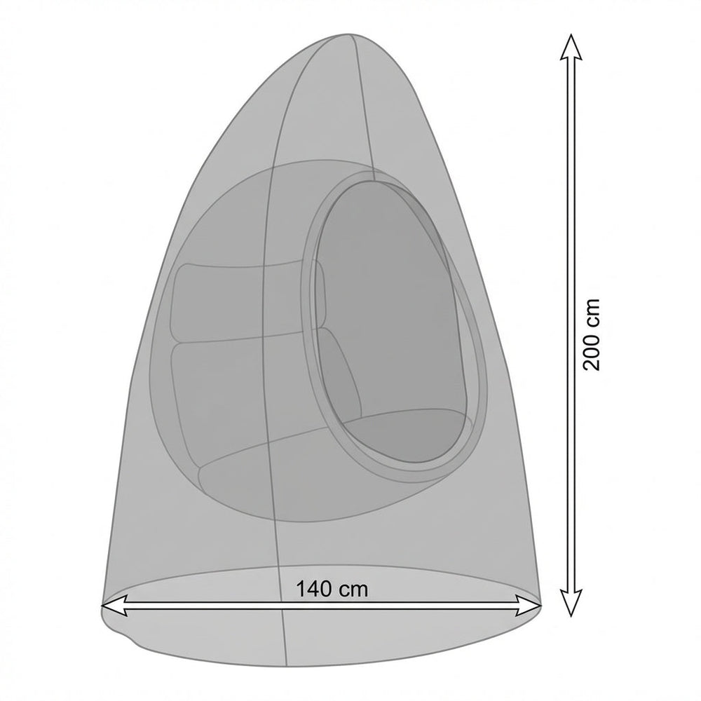 Hanging Chair Cover – Large Charcoal – Durable Polyester – Outdoor Protection