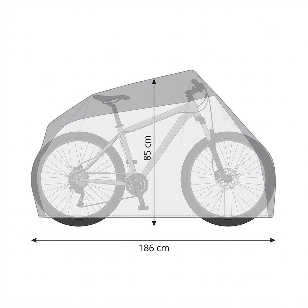 Waterproof Bicycle Cover – 186 x 85 cm – Polyethylene – Outdoor Protection