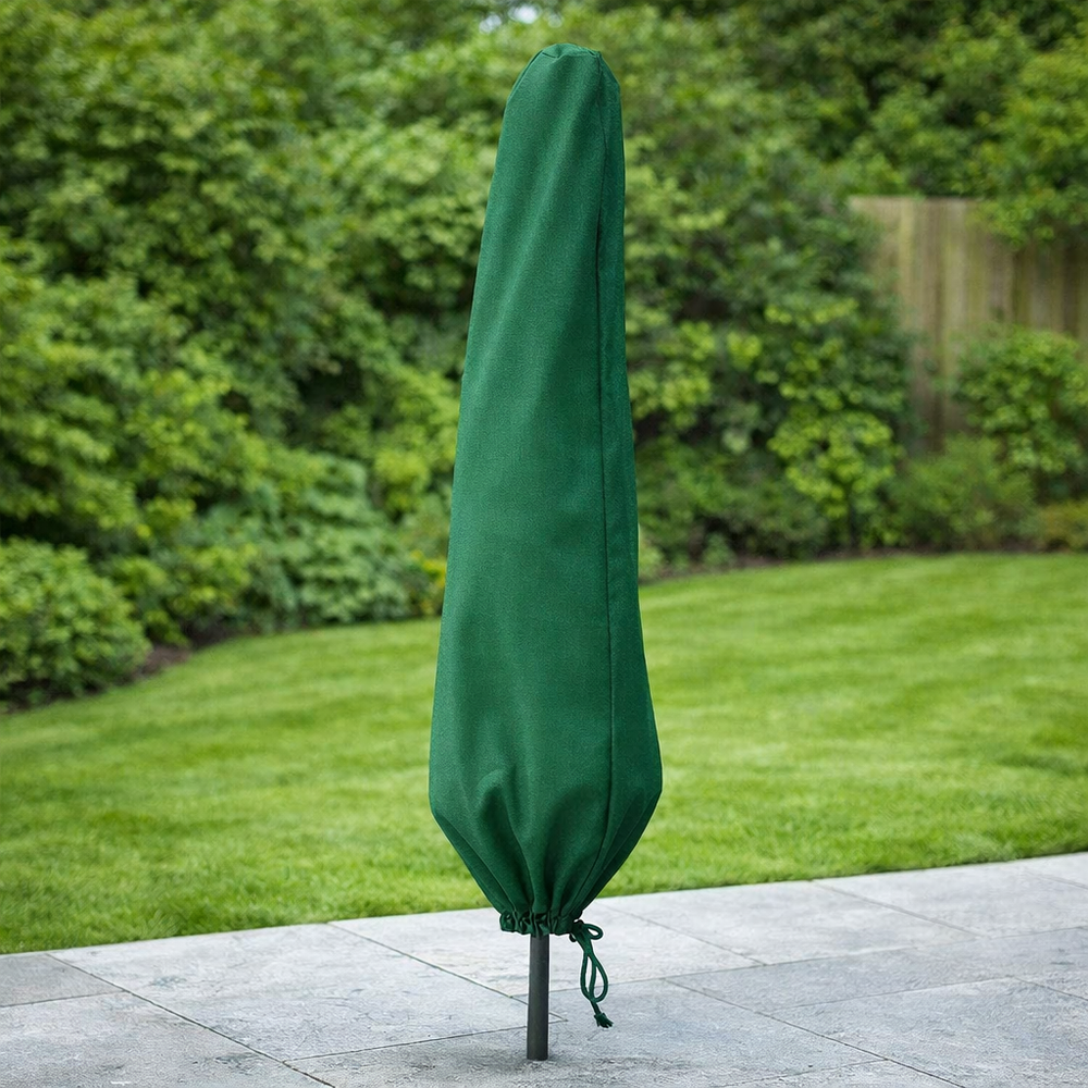 Heavy Duty Parasol Cover – Green – Polyethylene – Outdoor Use