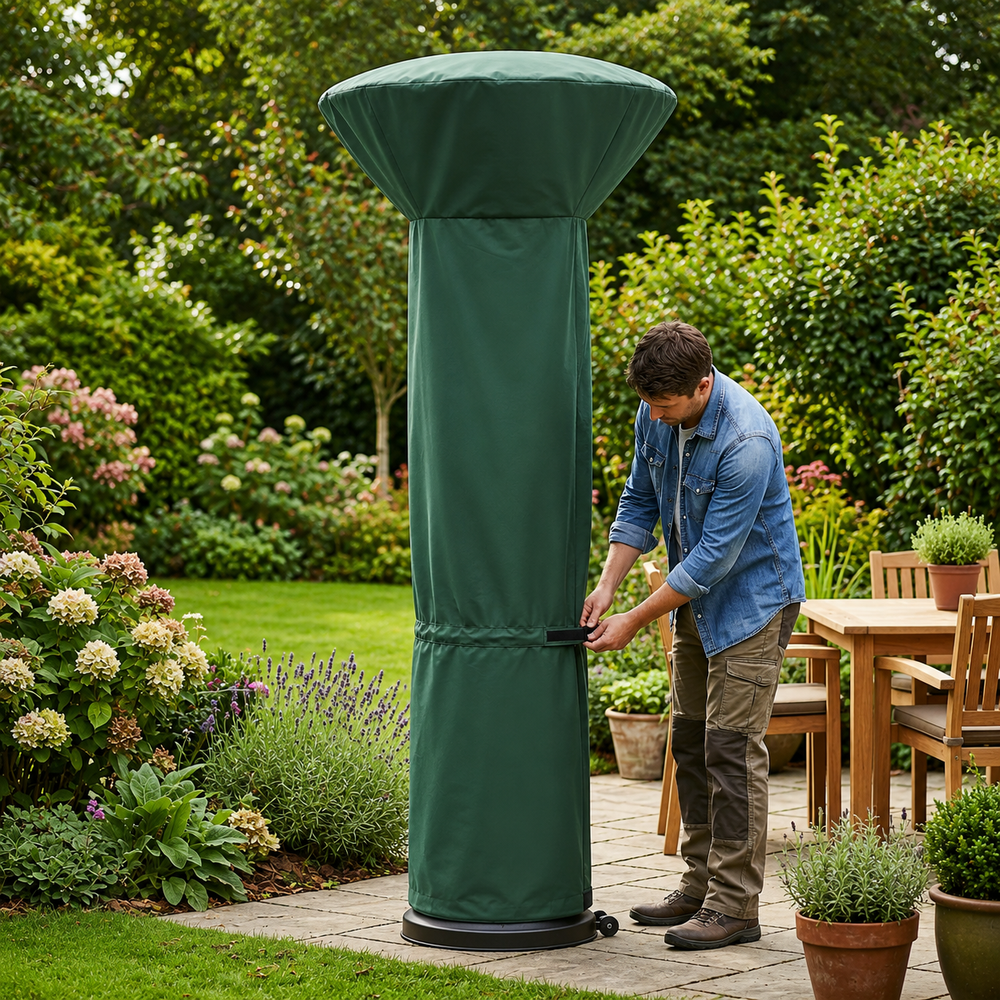Patio Heater Cover – Green – Super Tough & Weatherproof – Outdoor Protection