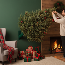 Premium Heavy Duty Wall Mounted Christmas Tree Stand with Water Reservoir and Secure Holder for Fresh Cut Trees