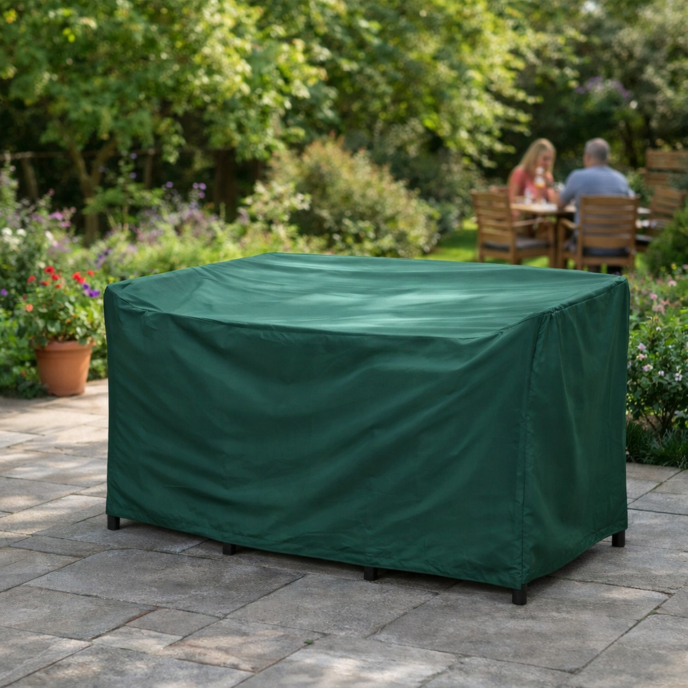 Heavy Duty 2 Seater Large Bistro Set Cover – Green – Polyethylene Protection – Outdoor Furniture