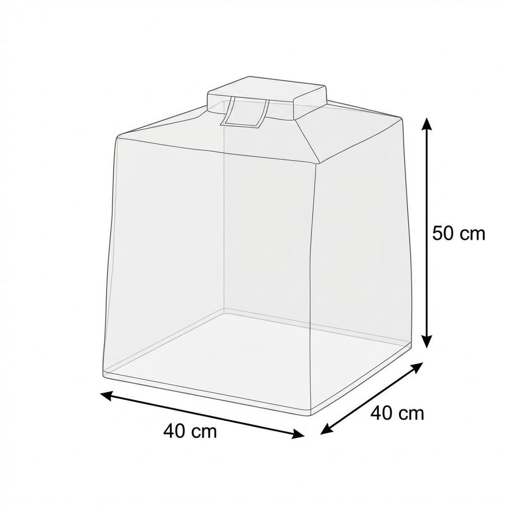 Small Square Fire Pit Cover – Charcoal – Durable Polyester – Outdoor Protection