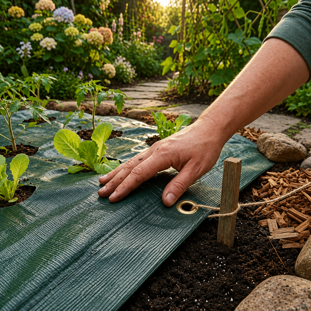 Heavy Duty Tarpaulin – 8m x 5m – Cross Laminated Polyethylene – Multi-Use Protection