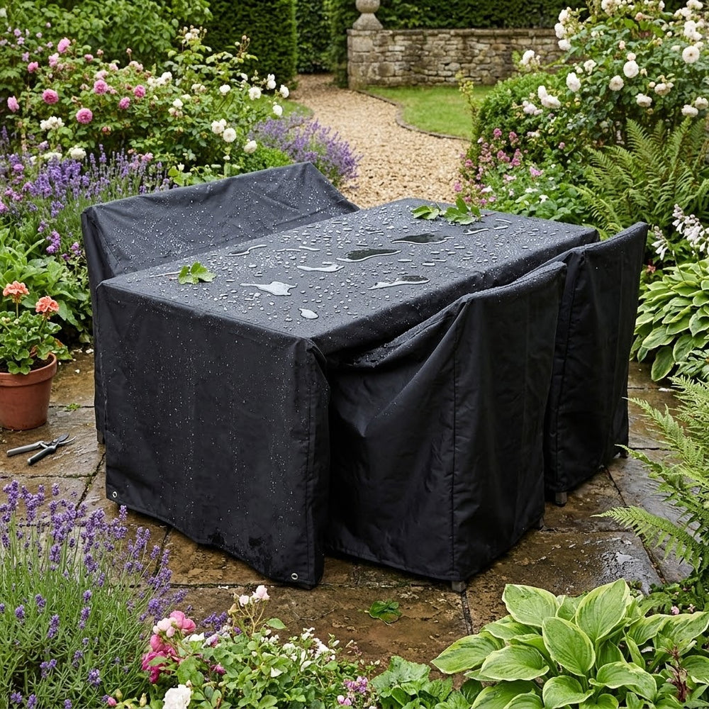 4 Seater Rectangular Table Cover – 130cm – Heavy Duty Waterproof – Outdoor Protection