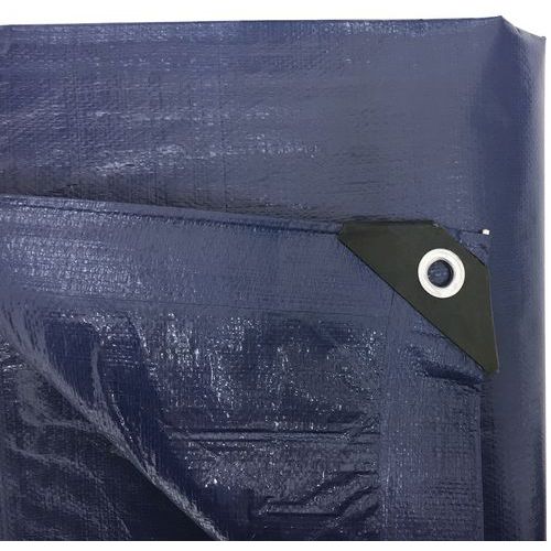 Waterproof Reinforced Tarpaulin Sheet - Blue Protection for Outdoor Use