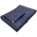 Waterproof Reinforced Tarpaulin Sheet - Blue Protection for Outdoor Use