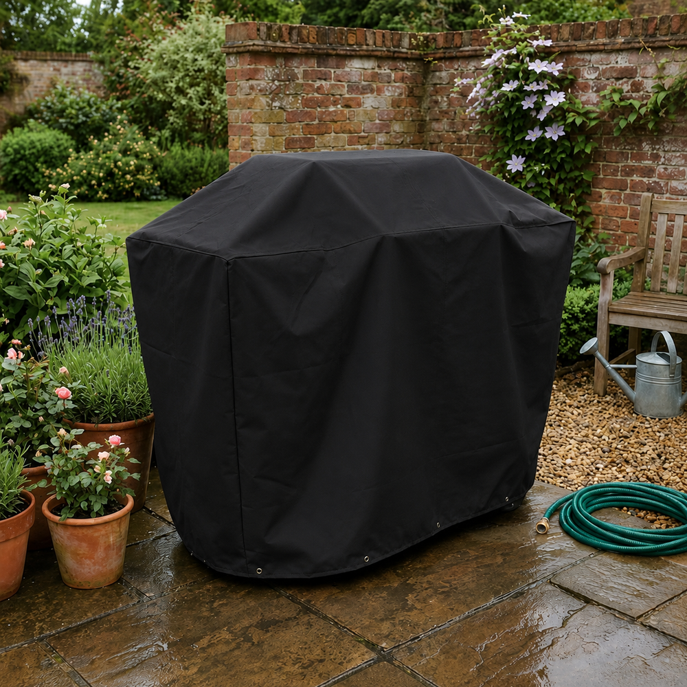 BBQ Cover – Medium 124cm – PVC Backed Polyester – All-Weather Protection