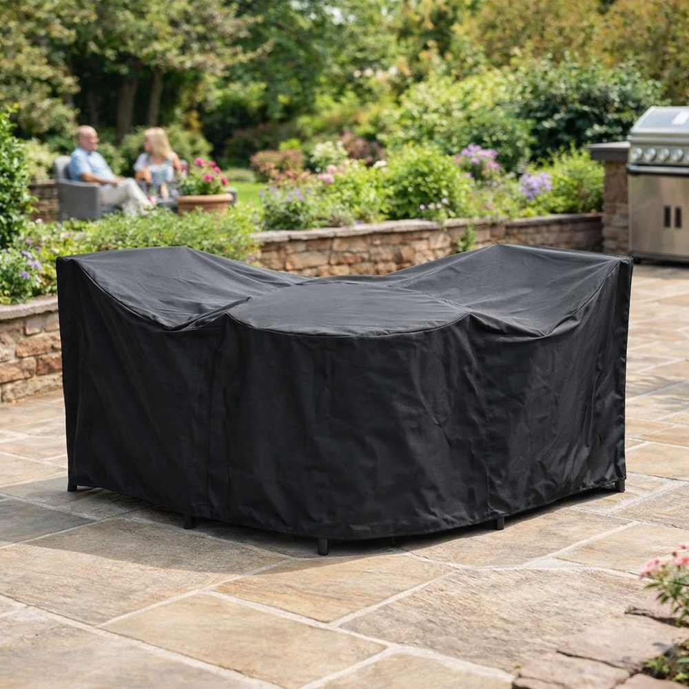 Bistro Set Cover – Extra Large Black – Super Tough Waterproof – Garden Furniture Protection
