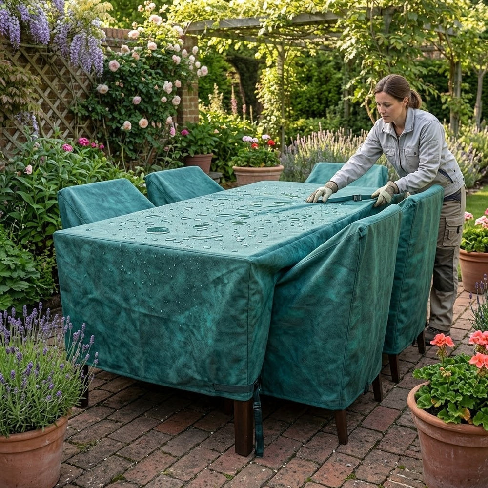 Rectangular Furniture Set Cover – 6 Seater – Tough Material – Outdoor Protection