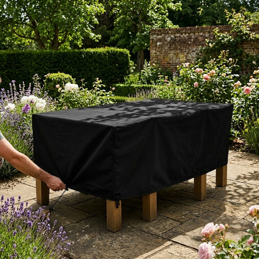 4 Seater Rectangular Table Cover – 130cm – Heavy Duty Waterproof – Outdoor Protection